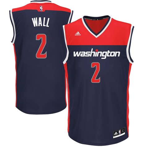 men's washington wizards john wall adidas blue replica jersey|john wall news today.